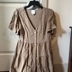 Gently worn flowy button up dress